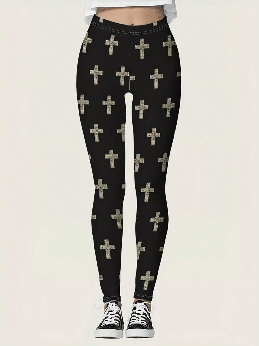 Womens High Waisted Cross Prin - Crossfit Yoga recensione e prezzo