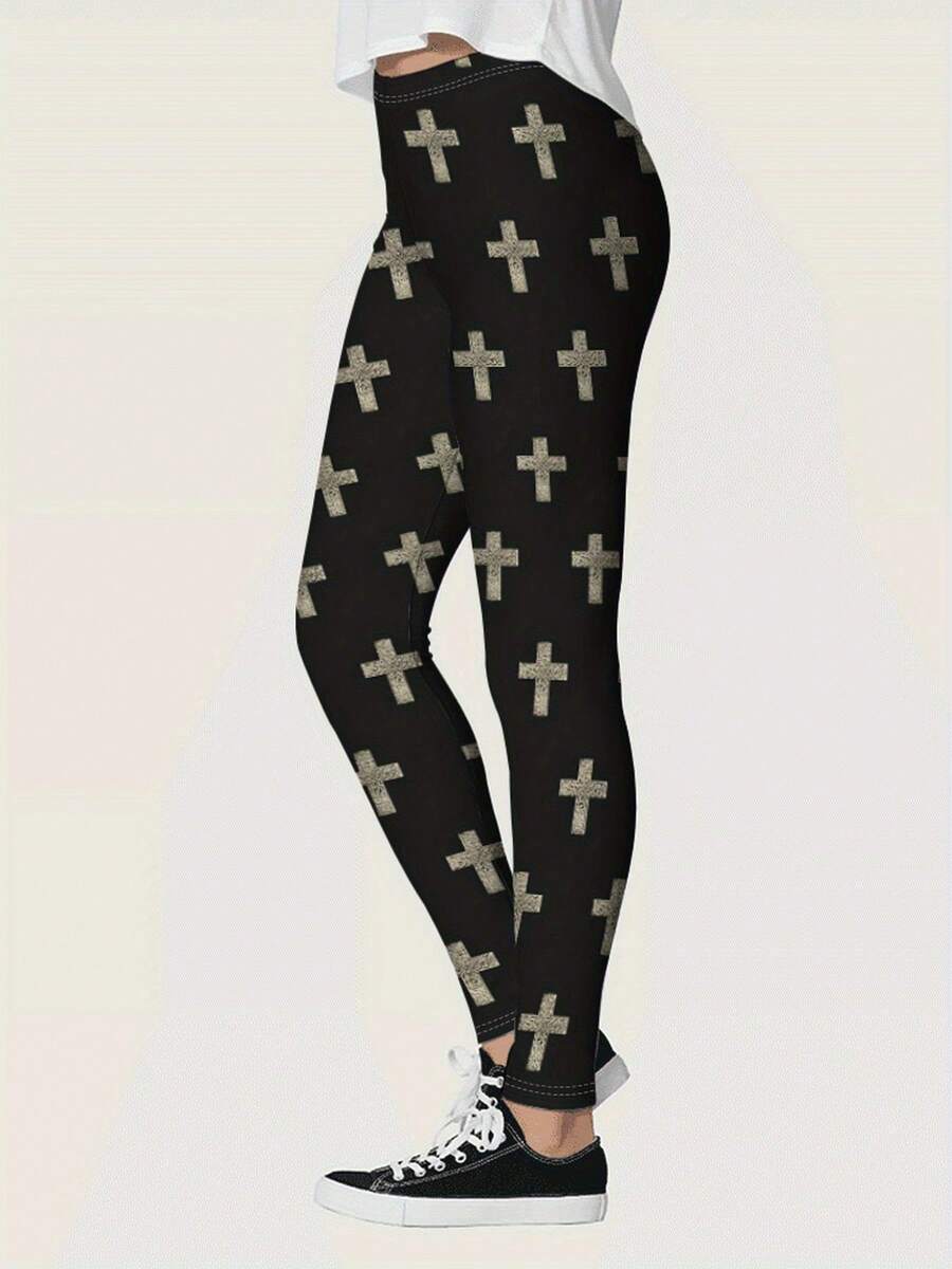 Womens High Waisted Cross Prin - Crossfit Yoga recensione e prezzo