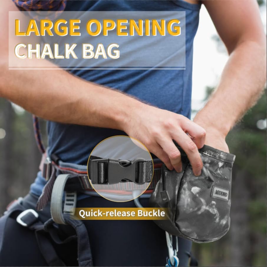 Chalk Bag for Rock Climbing, C - Crossfit Gym recensione e prezzo