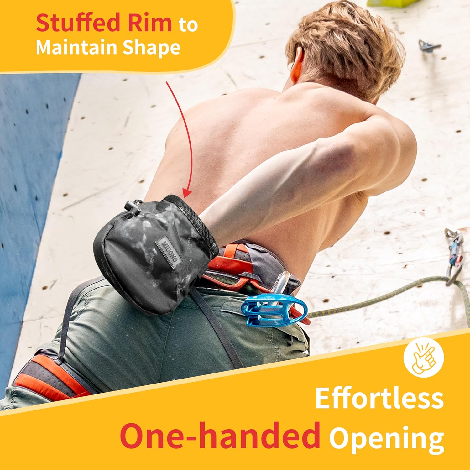 Chalk Bag for Rock Climbing, C - Crossfit Gym recensione e prezzo